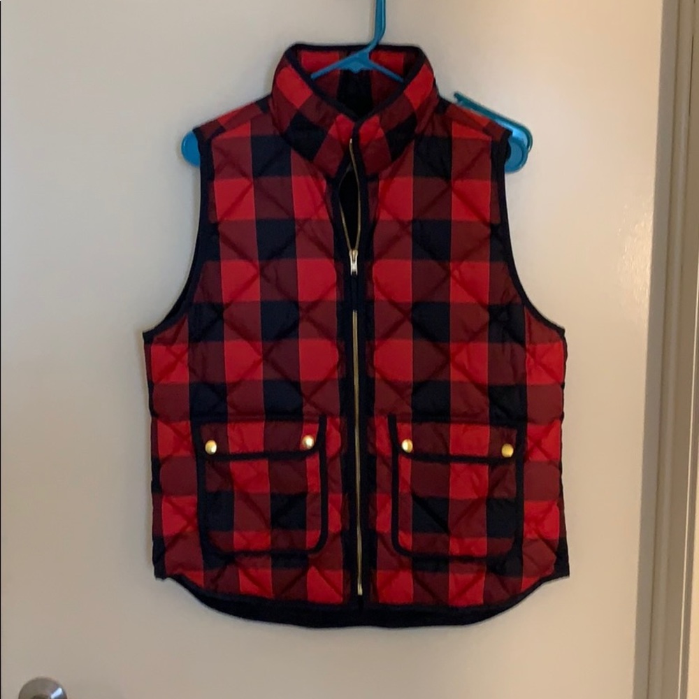 JCrew plaid vest